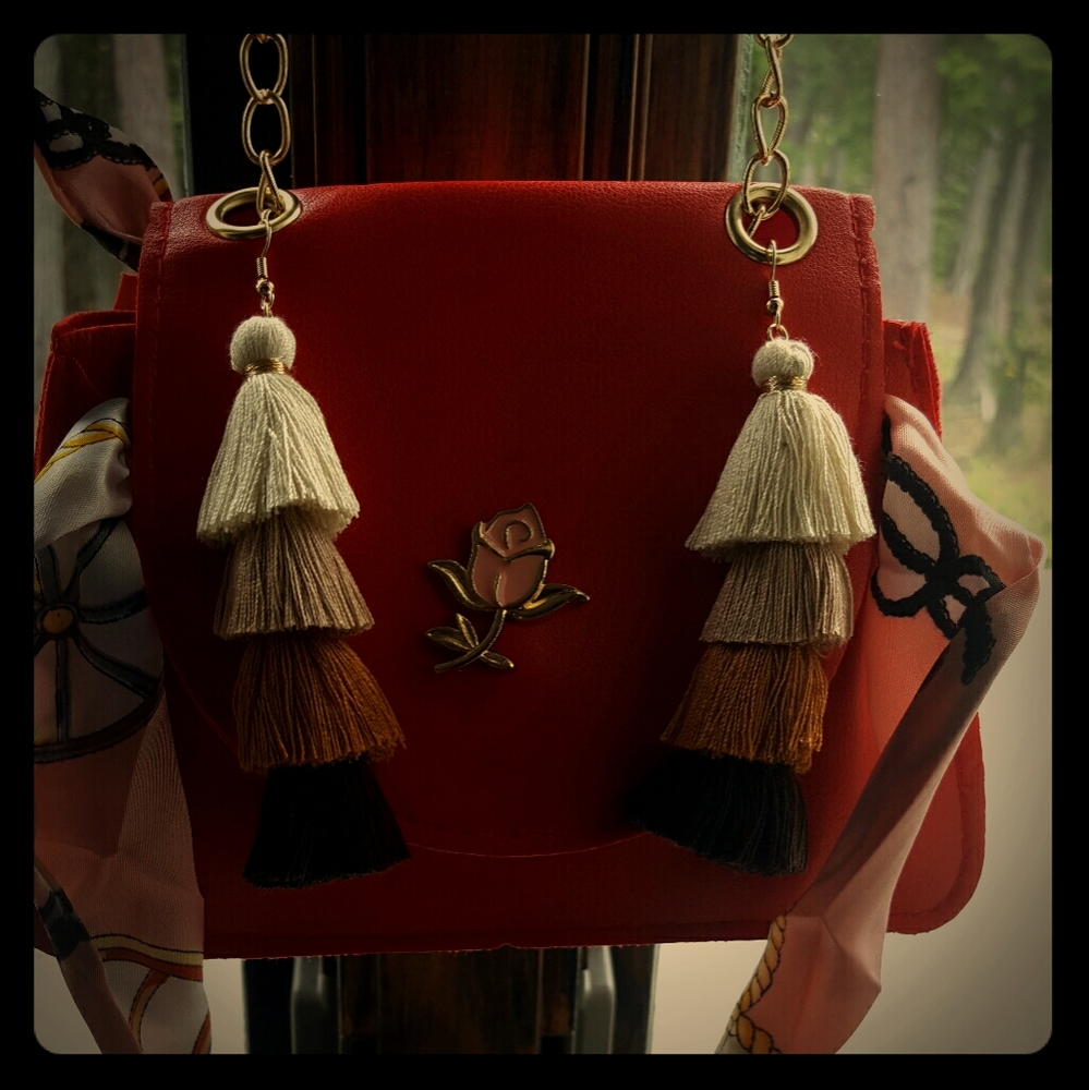 Mini purse and Earrings set